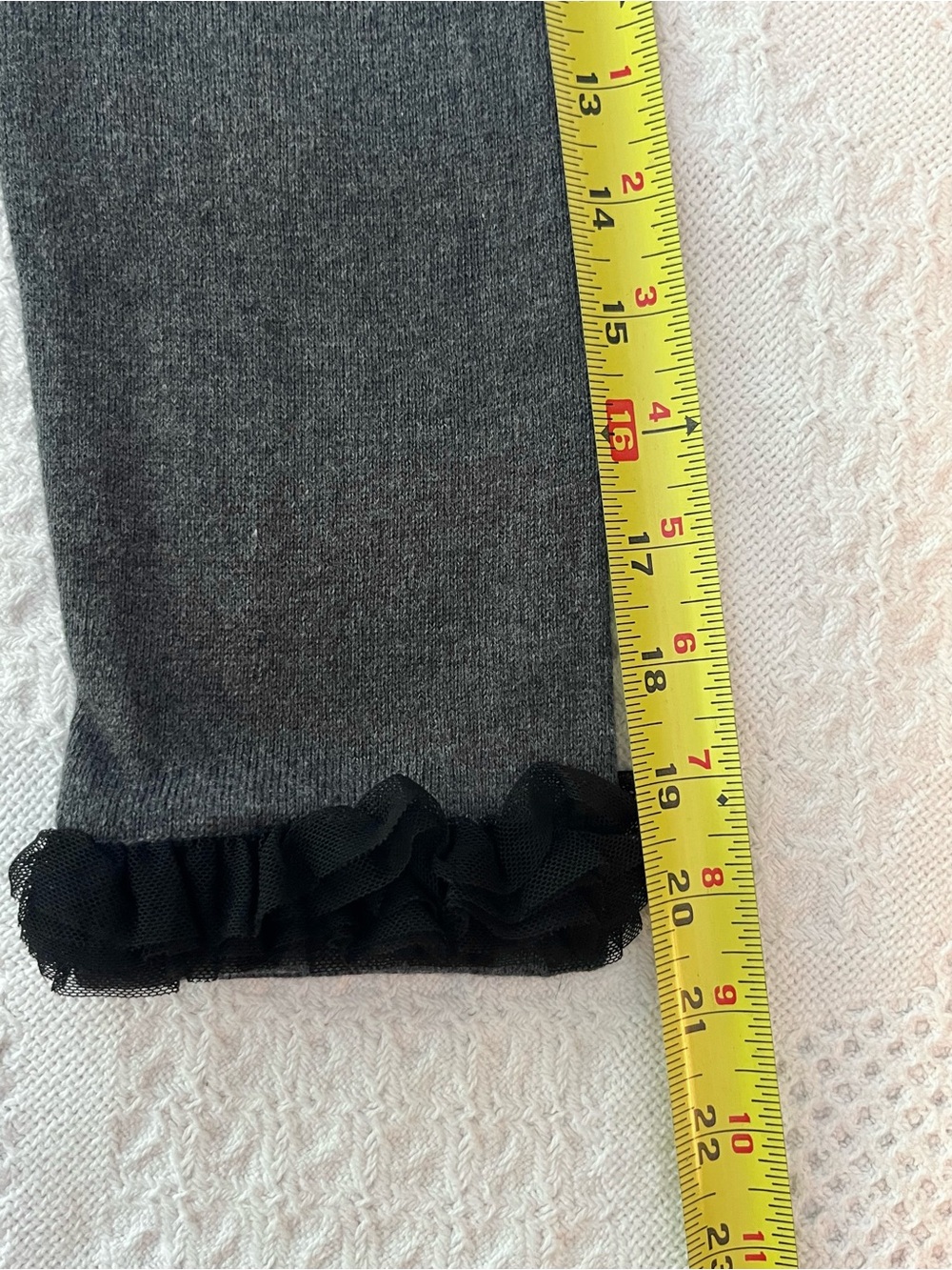 NWT NIC+ZOE Charcoal Gray Ruffle-Trim 3-Button Fitted Cardigan NEW - Picture 9 of 12